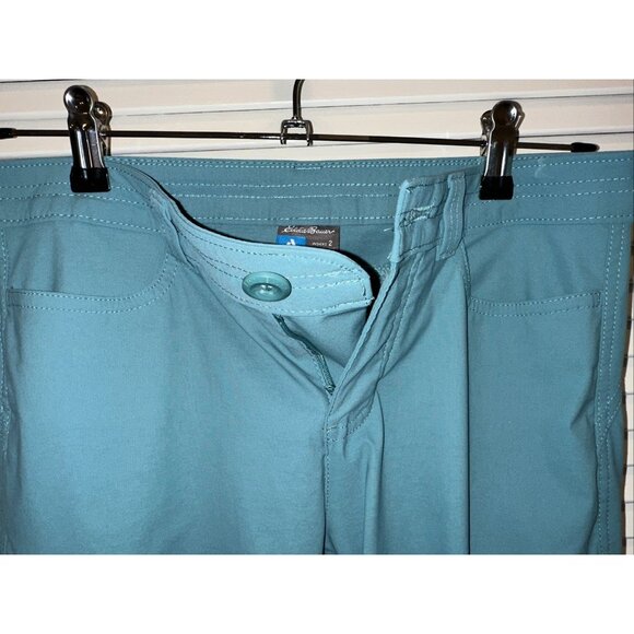 Eddie Bauer First Ascent Capri Pants Women's Size 2 Teal Waist 30" Inseam 20.5" - Picture 6 of 10